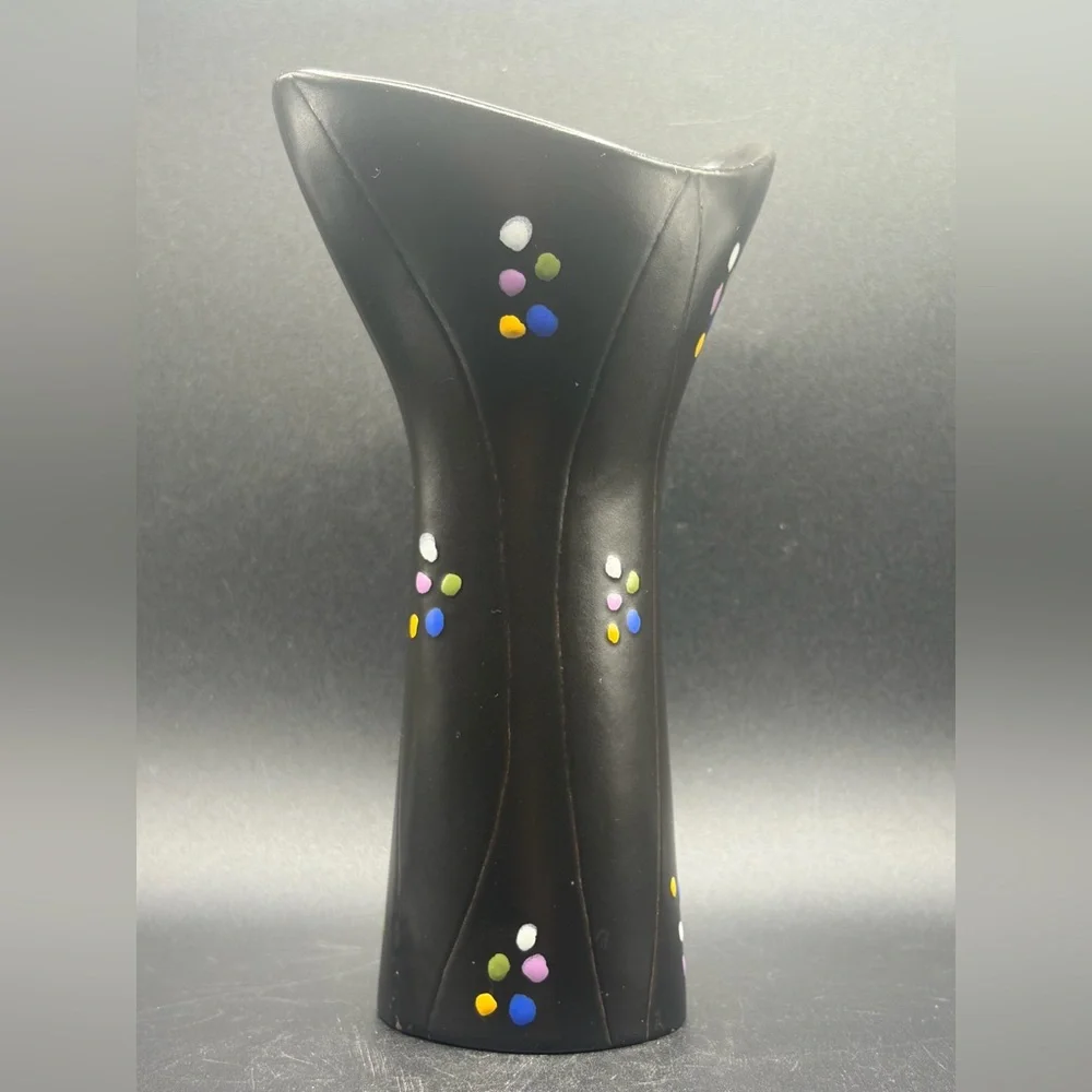 Hjordis Oldfors Poang Series Handmade Hand Painted Pottery Vase, Upsala Ekeby
